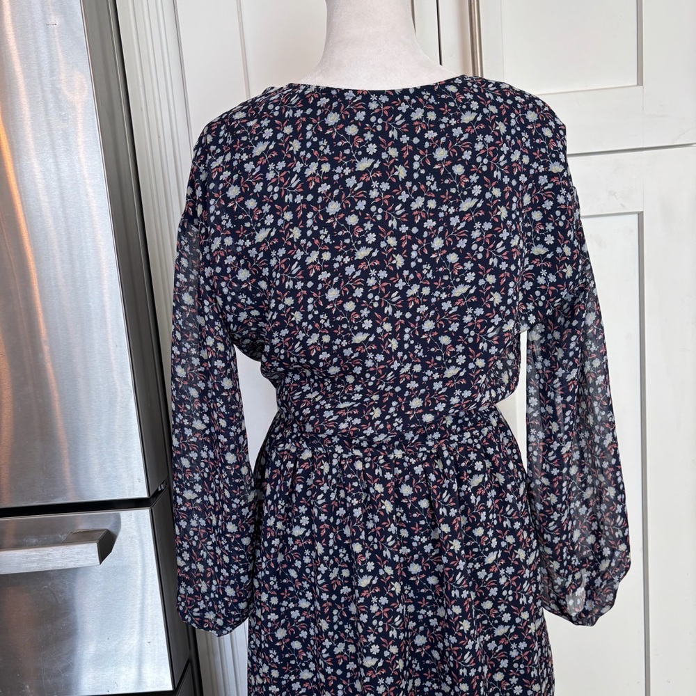 Madewell Tie Waist Midi Dress in Harvest Vine Size Small - Picture 11 of 13